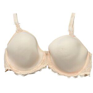 Antinéa Lingerie Exactement Chic Bra 32D Magnolia Embroidered Underwire NWT